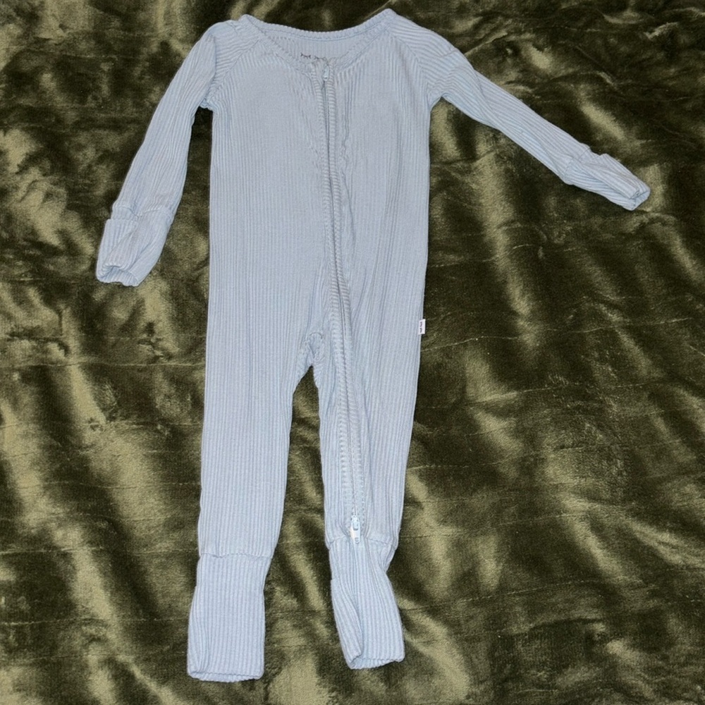 Little Sleepies 0/3 months ribbed pajama